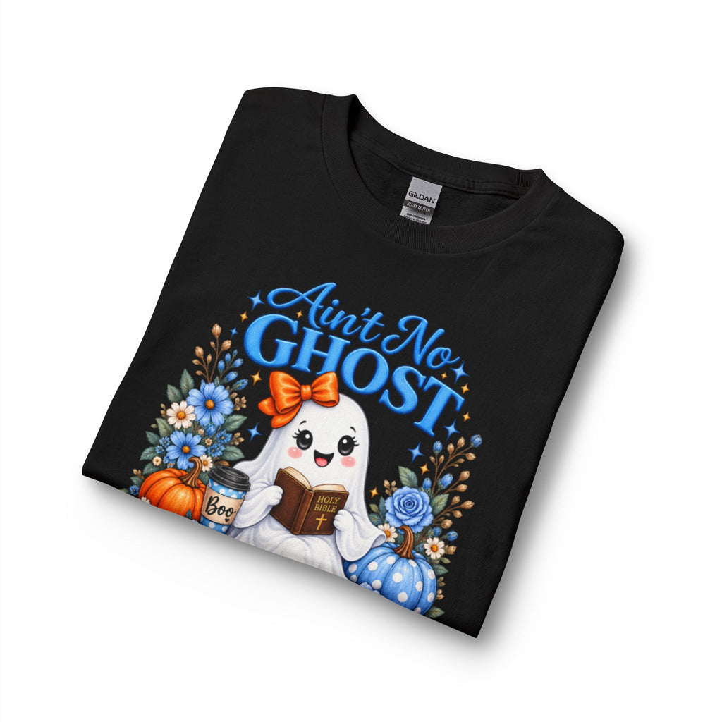 Ain't No Ghost Like the Holy Ghost Long Sleeve T-Shirt | Cute Christian Ghost Design