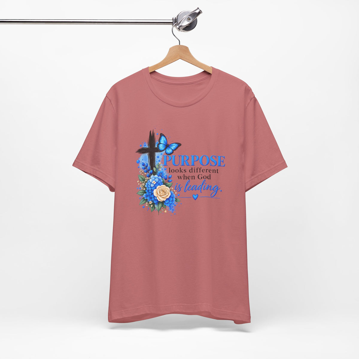 Purpose Looks Different When God Is Leading Christian T‑Shirt