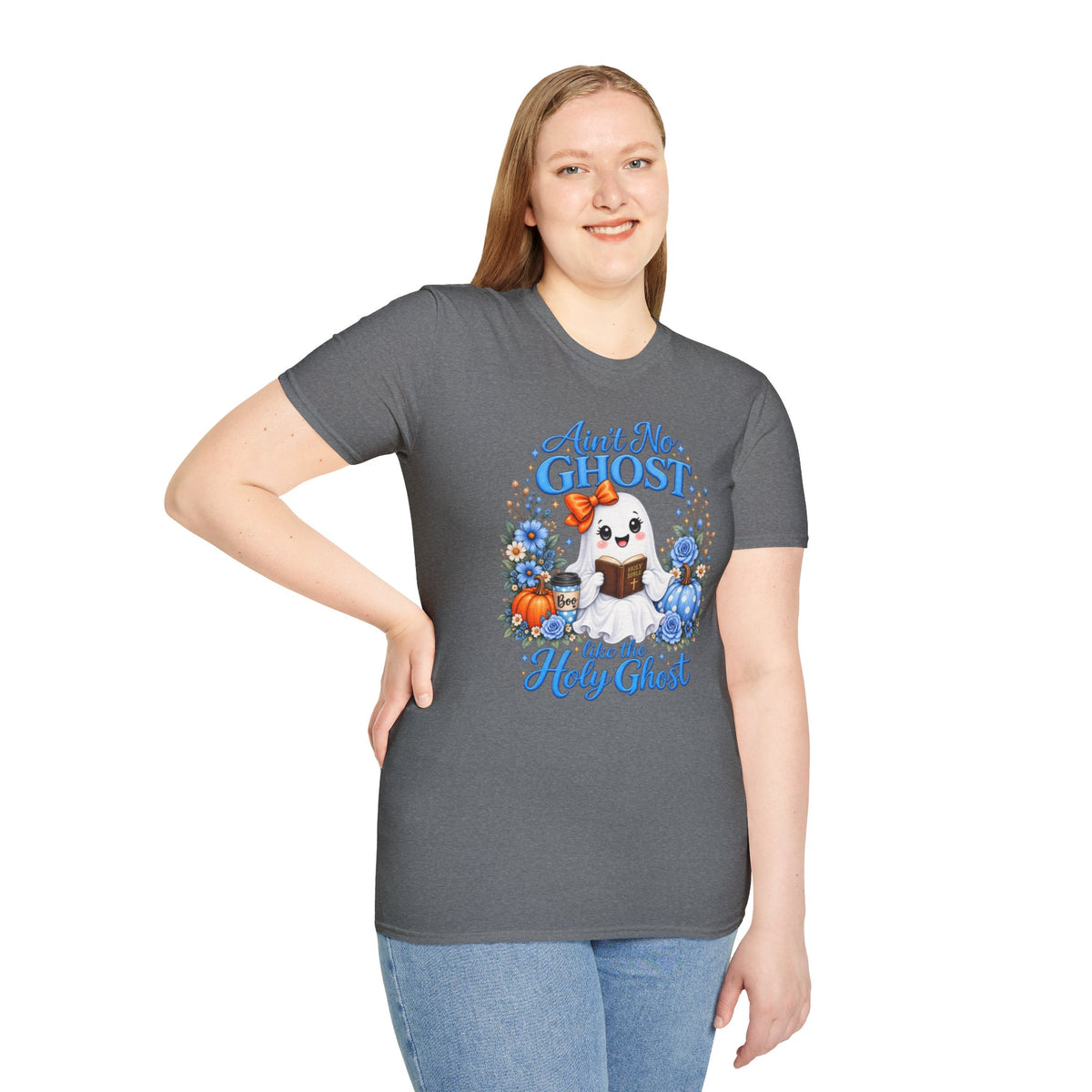 Ain't No Ghost like the Holy Ghost T-Shirt | Cute Ghost Bible Design