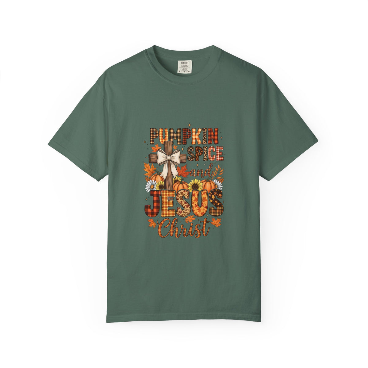 Pumpkin Spice and Jesus Christ T-shirt | Fall Faith Autumn Tee