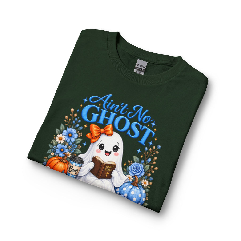 Ain't No Ghost Like the Holy Ghost Long Sleeve T-Shirt | Cute Christian Ghost Design