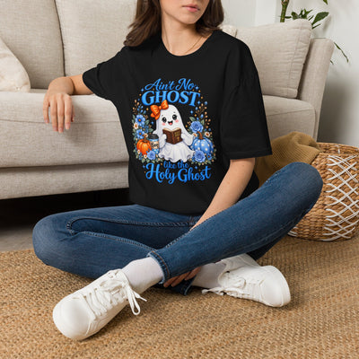 Ain't No Ghost like the Holy Ghost T-Shirt | Cute Ghost Bible Design