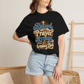 Raised on Prayer, Hymns & Sunday Best Shirt | Christian T-Shirt | Retro Faith Graphic Tee | Church Shirt