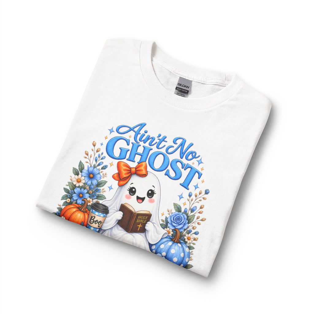 Ain't No Ghost Like the Holy Ghost Long Sleeve T-Shirt | Cute Christian Ghost Design