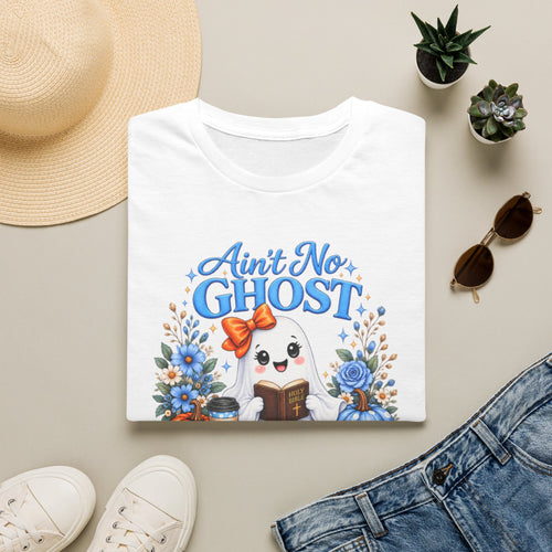 Ain't No Ghost like the Holy Ghost T-Shirt | Cute Ghost Bible Design