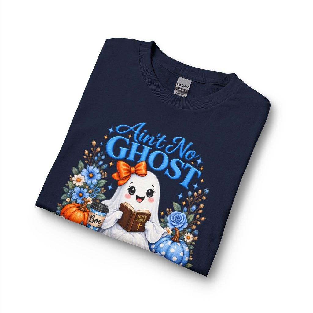 Ain't No Ghost Like the Holy Ghost Long Sleeve T-Shirt | Cute Christian Ghost Design